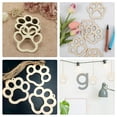 thumbnail image 5 of 30 Pcs Wooden Hollow Dog Paw with Rope Painted DIY Winding Board Chips Paws Shape Graffiti Slices Versatilen Front Door Decor Home Handmade, 5 of 6