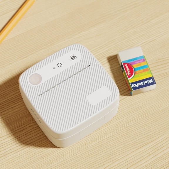 YYUZH Portable Bluetooth Thermal Label Printer for Home Office, Photo Printing, Text Extraction, Wireless Mini Printer with Type-C Charging, Easy Storage Sorting