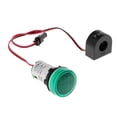 thumbnail image 1 of Yuarrent Medidor de voltaje de CA Digital ABS eléctrico 0-100A profesional 50-500V amperímetro de medición voltímetro multímetro Decoración del hogar Verde Yuarrent HA076026-03, 1 of 6