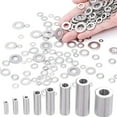 thumbnail image 4 of YIGSECU Pack of 180 Multipurpose Flat Washers Sturdy Stainless Steel Materials Convenient for Screws and Bolts Daily Use, 4 of 7