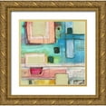 thumbnail image 1 of Ogren, Sarah 15x15 Gold Ornate Wood Framed with Double Matting Museum Art Print Titled - A Pale Pink Square, 1 of 4
