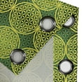 thumbnail image 5 of Ambesonne Modern Grommet Curtain, Vivid Flower of Life, 50" x 54", Yellow Hunter Green, 5 of 6