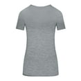 thumbnail image 5 of Natural Uniforms Women's Short Sleeve Round-Neck T-Shirt Under Scrub (Heather Charcoal, Small), 5 of 5