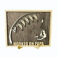 thumbnail image 2 of AURIGATE Hooked on Dad Papa Grandpa Wooden Sign Fishing Plaques for Wall Dad Decor Hanging Sign Decorations For Home Father's Day Fishing Trip Gift For Him, 2 of 5
