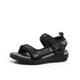 thumbnail image 4 of WERYOUNG Girls Boys Sandals Summer Comfortable Fashion Open Toe Adjustable Straps Shoes Kids Lovely Beach School Sandal,Grey,9.5-10 Years, 4 of 8