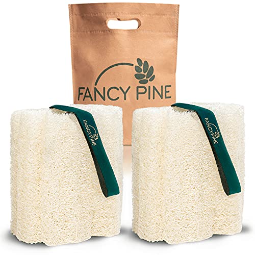 Fancy Pine Loofah Sponge for Exfoliating Skin Hard to Soft