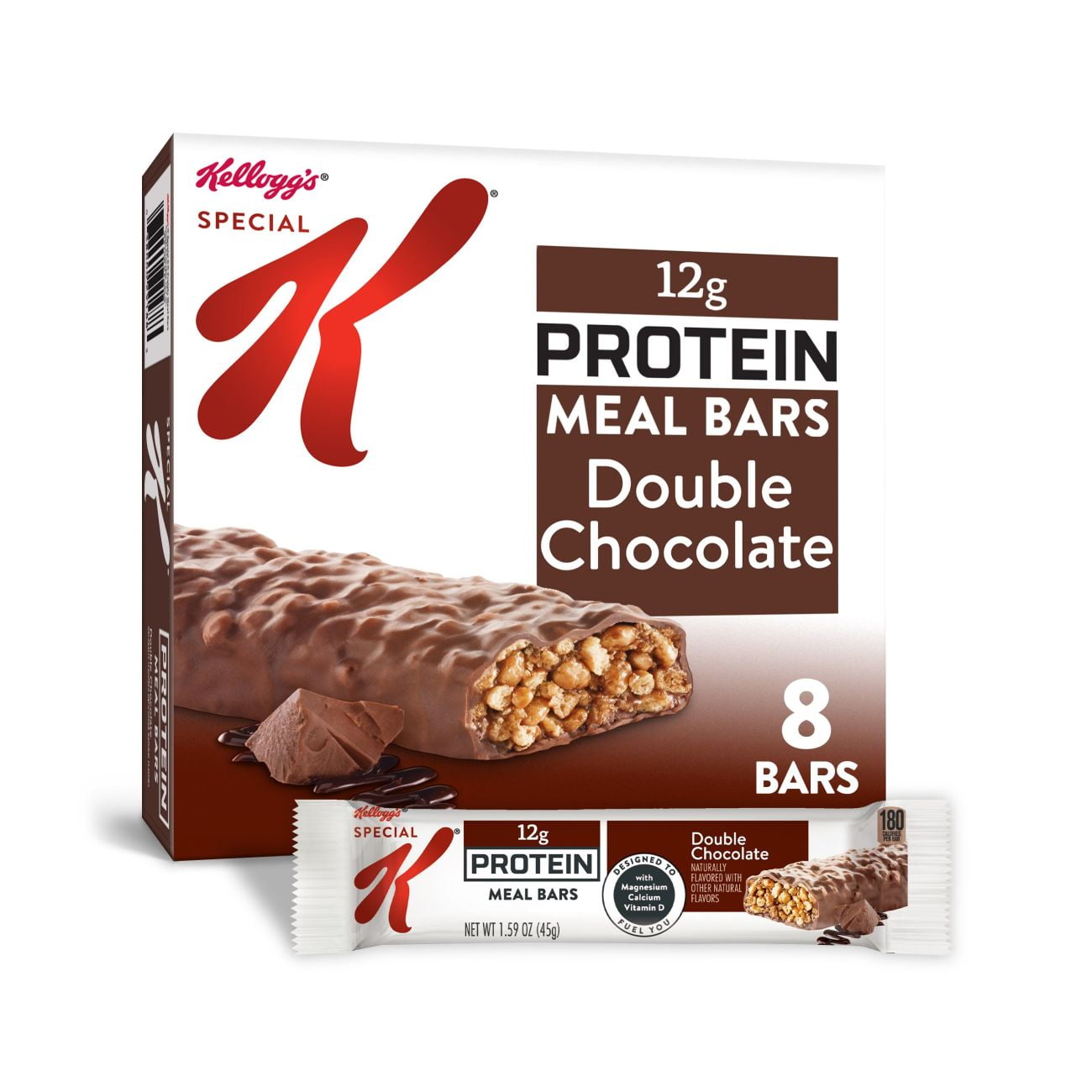Kellogg's Special K Protein Meal Bars, Double Chocolate, 12.7 Oz, 8 Ct