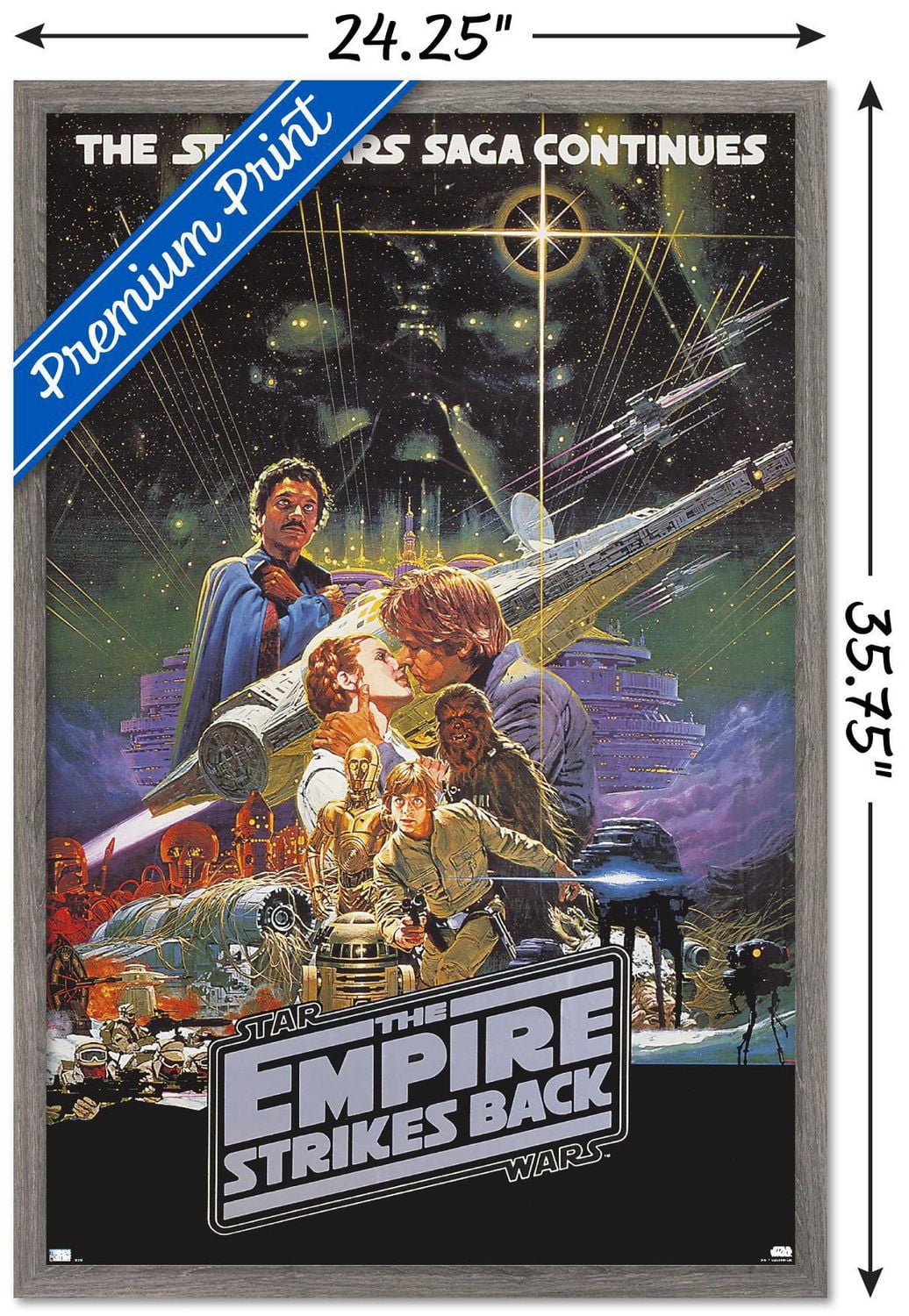 Star Wars: The Empire Strikes Back - Kiss One Sheet Wall Poster, 22.375" x 34"