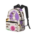thumbnail image 2 of Daiia Dog Doing Yoga School Backpack for Men Women, Unisex Large Waterproof Bookbag Schoolbag Casual Daypack for High School/College/Teens/Travel/Work Black, 2 of 8