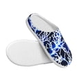 thumbnail image 3 of Lsque Blue Lightning2 Pattern Womens Comfort Cotton on Scuff With Memory Foam and Anti-skid Sole Slipper-37/38, 3 of 7