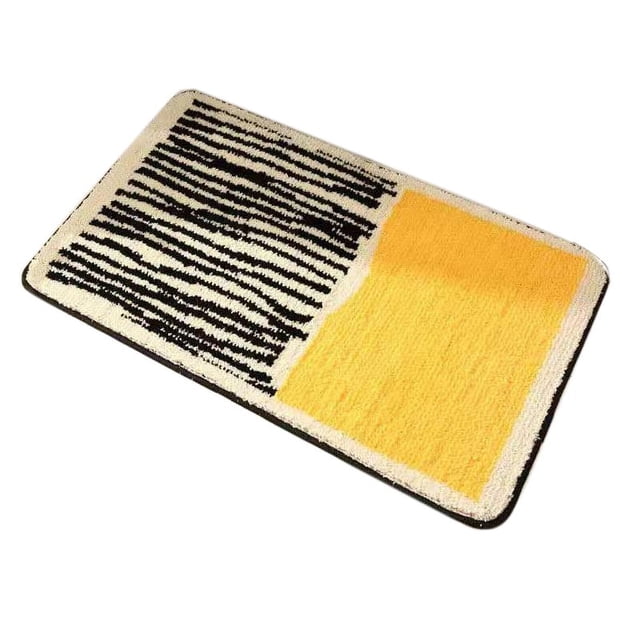 Alfombra rectangular anti -skid espesada cómoda alfombra lavable absorbente de humedad para la entrada