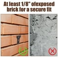 thumbnail image 5 of 10Pcs Brick Clips for Hanging Outdoors,Steel Picture Hangers, Heavy Duty Brick Wall Hangers for 2-1/4 inches to 2-3/8 inches High Bricks, 5 of 7