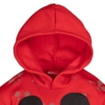 thumbnail image 6 of Disney Mickey Mouse Toddler Boys' Fleece Hoodie Mickey Mouse Red, 6 of 7