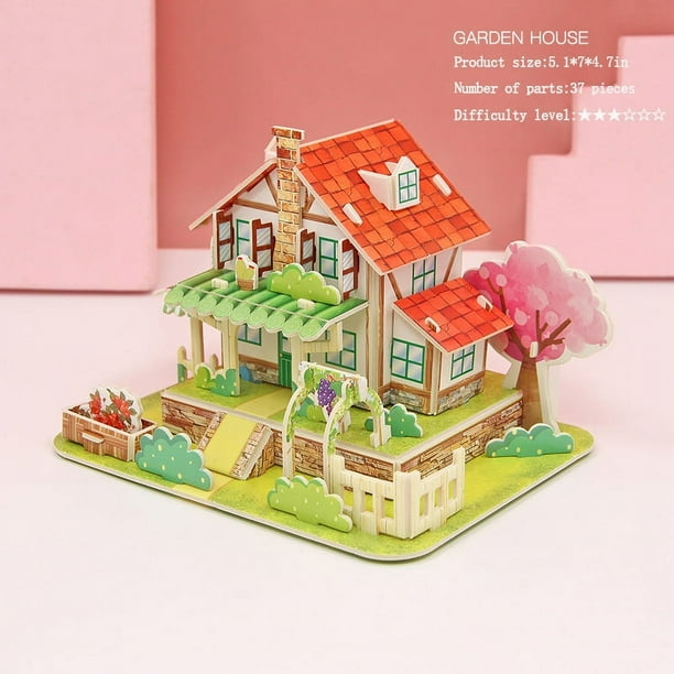 Puzzle 3D De 25 Piezas Para Niños – Manualidad De Cartón Y EVA Para Montaje Creativo Sin Herramientas