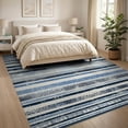 thumbnail image 3 of ODIKA 8'x10' Washable Area Rug Boho Striped Farmhouse Vintage Geometric Stripe Motifs Southwestern for Living Room, Under Sectional, Family , Durable, Non-Slip, 3 of 7