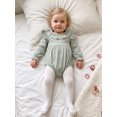 thumbnail image 4 of Loicainy Infant Baby Girls Fall Bodysuit 3 6 12 18 Months Long Sleeve Ruffled Round Neck Romper Clothes, 4 of 9