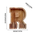thumbnail image 5 of Wooden English Letter Savings Can Transparent Glass Savings Can, 5 of 5