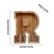 thumbnail image 5 of Lata de ahorros de madera con letras en inglés, lata de ahorros de vidrio transparente, alcancía, 5 of 6