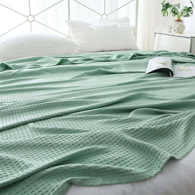 EGNMCR Blankets & Throws Cool Cotton Size Blanket Lightweight Breathable Spring Blanket Of Rayon Derived From For Hot Sleepers Luxury Throws For Bed Couch And Ice Blankets
