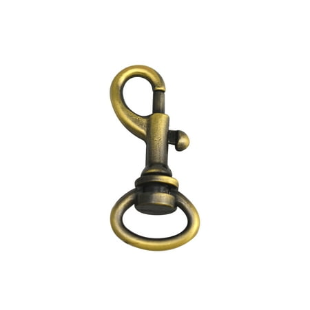 

Fenggtonqii 0.5 Inner Diameter Oval Ring Shinning Antique Brass Small Gun Buckle Lobster Clasps Swivel Snap Hooks Pack of 15