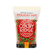 Colby Ridge Holiday Mix Gourmet Craft Popped Gluten Free Popcorn Snack Sized Large Pouch (2 Gallons = 34 Cups)