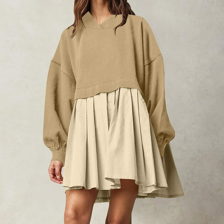oversize sweatshirt dress Black Oversized Sweatshirt Dress