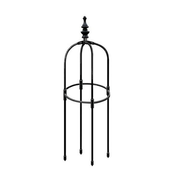 huntermoon Climbing Frame Planting Support Bracket Obelisk Trellis Set Black Outdoor Natural Vegetables Flower Gardening Supplies
