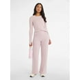 thumbnail image 2 of Avia Women's and Women's Plus Fleece Sweatpants with Satin Trim, Sizes XS-4X, 2 of 6