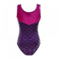 thumbnail image 1 of Little Girls One-Piece Gymnastics Leotards, Big Girls Sleeveless Dancewear, Toddler Sparkly Dance Tumbling Unitard, Size 3-14 Years, 1 of 4