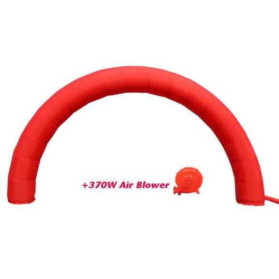 INTSUPERMAI 26ft Inflatable Red Advertising Arch with Blower for Wedding Ceremony Kindergarten Outdoor Events
