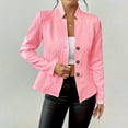 thumbnail image 2 of GuangCheng Womens Jackets Fashion Long Sleeve Slim Fit Solid Color Button Cardigan Casual Coat Jackets, 2 of 6
