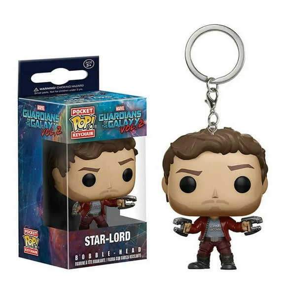 FUNKO Guardians of the Galaxy 2 Star-Lord Rocket Tree man Grootted Keychain toys for Children gift with retail box