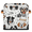 Multicolor 1, variant on CURLYOOT Dog Print 11 x 11 Inch Cube Storage Bin, Fabric Storage Cube Foldable Basket with Leather Handles, Organizer Basket for Closet Shelves