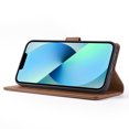 thumbnail image 5 of Allytech Flip Wallet Case for iPhone 14, with Credit Card Slots, Magnetic Clasp, Slim Thin RFID Blocking Premium PU Leather Shockproof Kickstand Cover Case for Women Men - Brown, 5 of 6