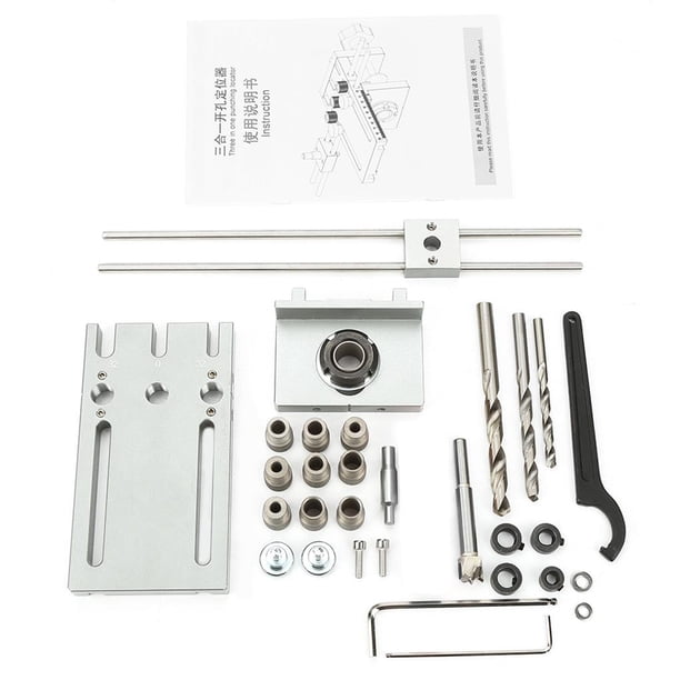 Plantilla De Espiga Autocentrante, Kit De Localizador De Guía De Taladro Para Carpintería,3 En 1, 6/8/10/15Mm Minnieouse TO003600-00