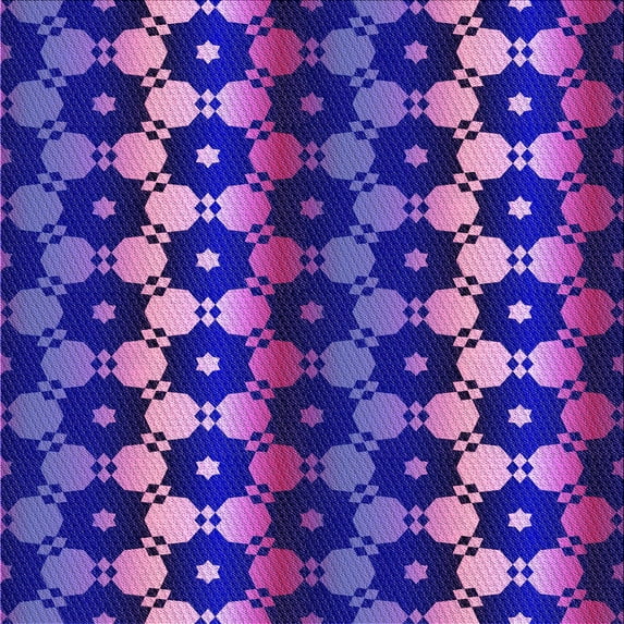 Ahgly Company Machine Washable Indoor Square Transitional Jasmine Purple Area Rugs, 6' Square