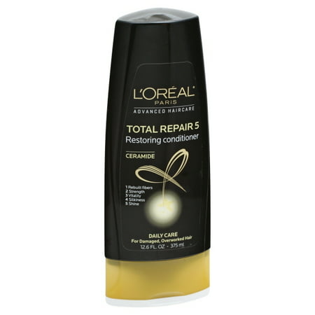 L'Oreal Paris Advanced Haircare Total Repair 5 Restoring Conditioner, 12.6 fl (Best Color Safe Conditioner)