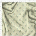 thumbnail image 4 of Soimoi Rayon Crepe Fabric Carrot & Rabbit Dots Print Sewing Fabric Yard 46 Inch Wide, 4 of 5