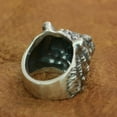 thumbnail image 6 of 925 Sterling Silver High Details Tiger Ring Biker Punk Jewelry TA223 US Size 14.5, 6 of 16