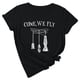 thumbnail image 1 of Come We Fly Halloween Drop Sleeve Retro Print Loose manga corta para hombres y mujeres Top de manga corta con cuello redondo Top/Camisa Pompotops  hkajfhjk456854, 1 of 7