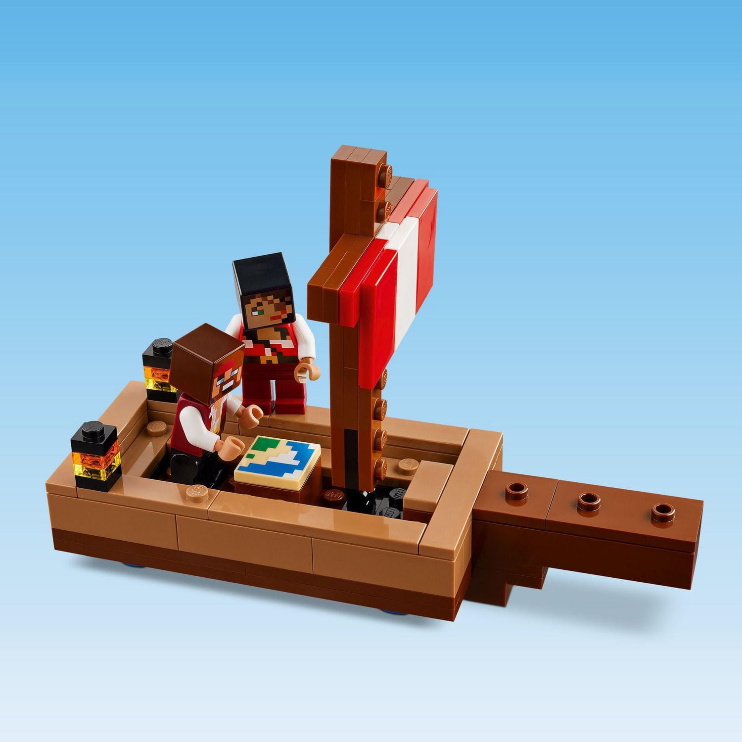 LEGO Minecraft The Pirate Ship Voyage, Boat Toy Playset for Kids with Squid, Camel and Pirate Figures, Pirate Toy Building Set for Action Role-Play, Minecraft Gift for 8 Year Old Boys and Girls, 21259, Includes 166 Pieces, Ages 8+