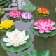 thumbnail image 5 of Flores de loto artificiales Bearachild 5 uds rojo melocotón, 5 of 6