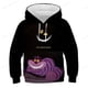 thumbnail image 1 of Sudadera con capucha de Disney para niños y niñas Alicia en el país de las Maravillas sirena gato de Cheshire sudadera con estampado de dibujos animados casual150 zhangmengya CONDUJO, 1 of 2