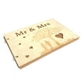 thumbnail image 1 of 40 Pages Personalized Mrs&Mr Wedding Guestbook Rustic Wedding Anniversary Present Signature Book DIY Photo Frame Memory Album Party Favor Decor with Couple's Photo Slot, 1 of 9