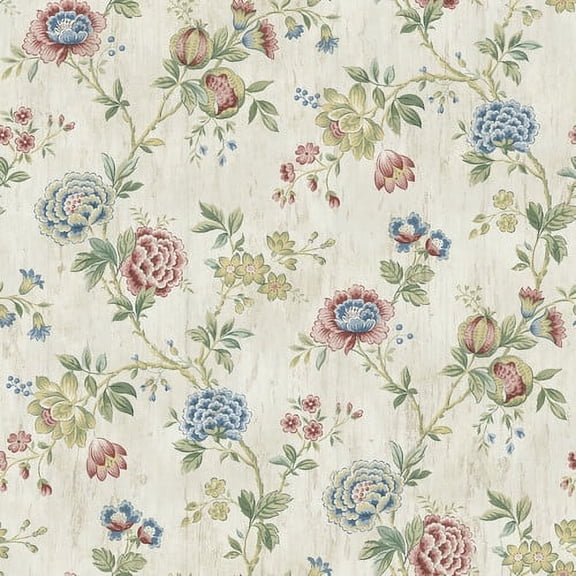 Brewster Home Fashions The Cottage Chrysanthemum 33' x 20.5'' Floral Wallpaper