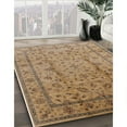 thumbnail image 2 of Ahgly Company Indoor Round Mid-Century Modern Light Brown Oriental Area Rugs, 8' Round, 2 of 6