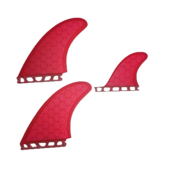 FUT MR-X Large Twin + Stabilizer Fiberglass Performance Core Tri Fin Surfboard Fins 3pcs Set Surf Fins