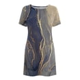 thumbnail image 4 of Fankiway Robe d'Été Imprimée pour Femmes, Jour de l'Indépendance, Décontractée, à Manches Courtes, Col Rond, Grande Taille, Printemps 6669, 4 of 5