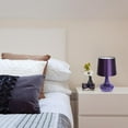 thumbnail image 2 of Simple Designs Mosaic Tiled Glass Genie Table Lamp with Fabric Shade, 2 of 3