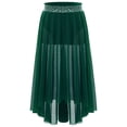 thumbnail image 2 of Aislor Girls Ballet Modern Jazz Dance Maxi Skirt Irregular Practice Lyrical Ballerina Green 12, 2 of 7